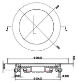 Cometepool Siyah Çerçeve Ultra Slim 4mm Mavi Işık SMD Led Havuz Sıva Altı (Joker) Aydınlatma Lambası 40W-ToptancıyızBiz - 3