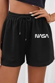 Tasarım Baskılı Pamuk Unisex Penye Short - 2