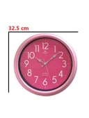 Eastar E3334 Modern Sıcak Pembe Sessiz Duvar Saati - 1