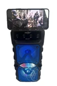 Karaoke Bluetooth Hoparlör Taşınabilir Kablosuz Usb SubWoofer RGB Işık Fm Sd Mikrofonlu Ses Bombası - 5