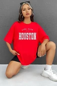 Unisex Houston Baskılı T-shirt thumbnail 3