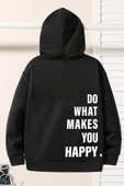 Do What Baskılı Erkek - Kız Çocuk Rahat Kalıp Sweatshirt thumbnail 1