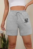 Tasarım Baskılı Pamuk Unisex Penye Short - 3