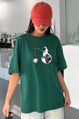 Unisex Uzay Baskılı T-shirt - 1