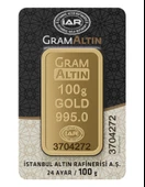 100 gr 24 Ayar İAR Külçe Altın - 1