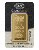 50 gr 24 Ayar İAR Gram Külçe Altın - 1