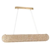 Apliqa Leman Sıralı Gold 40 Watt Kristal Taşlı Salon Sarkıt Avize thumbnail 3