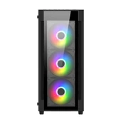 Turbox 192-5 4x Argb Fan USB 2.0 250W 300W mATX Gaming Bilgisayar Kasası - 2