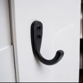 Duvar Vestiyer Çanta Elbise Askısı Siyah Banyo Mutfak Kıyafet Asma Kulp Dolap Askılık Askılığı thumbnail 4