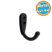 Duvar Vestiyer Çanta Elbise Askısı Siyah Banyo Mutfak Kıyafet Asma Kulp Dolap Askılık Askılığı thumbnail 1