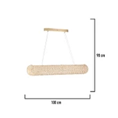 Apliqa Leman Sıralı Gold 40 Watt Kristal Taşlı Salon Sarkıt Avize thumbnail 4