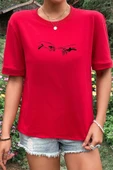 Unisex Michelangelo Baskılı T-shirt - 1