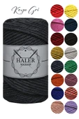 Büklüm 3 Büküm, Taranan Makrome, Pamuk Makrame, Halat İp, Üç Büküm, Hobi İpi, 250 Gr - 1