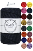 Büklüm 3 Büküm, Taranan Makrome, Pamuk Makrame, Halat İp, Üç Büküm, Hobi İpi, 250 Gr - 1