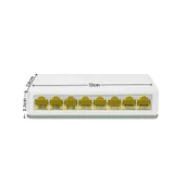 Baff SW-08 8 Port 10/100Mbps Ethernet Switch - 3