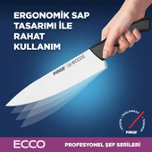 Pirge Ecco Çantalı 3’Lü Bıçak Seti Siyah - 5