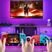 TechTic Retro El Atarisi 620 Klasik Oyun 2 Kişilik Tv Yansıtma Gamebox Mario Mini Video Oyun Konsolu - 3