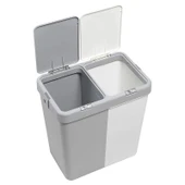 Motek Çok Amaçlı Çift Bölmeli 80 Litre Çamaşır Kirli Sepeti - 5