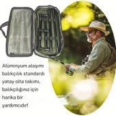 TechTic Sazan Balıkçılık Çantalı Buzz Sticks Buzzbar Bankstick Olta Çubuğu Tutacağı 2 Rods Kit Ayak - 6