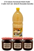 Limon Sarımsak Kürü 2 lt Kozalak Şurubu 425 ml. x3 Şekerli - 1