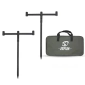 TechTic Sazan Balıkçılık Çantalı Buzz Sticks Buzzbar Bankstick Olta Çubuğu Tutacağı 2 Rods Kit Ayak - 2
