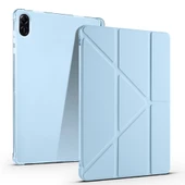 Honor Pad X8A Kılıf Zore Tri Folding Kalem Bölmeli Standlı Kılıf - 8