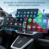 TechTic CarlinKit CarPlay&Android Auto Adaptörü Apple-Android Kablosuz Akıllı Carplay Dönüştürücü - 5