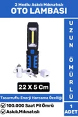 Premium 2 Modlu Mıknatıslı Askılı SMD Güçlü Led+1 Parlak Led Ampul Şarjlı OTO LAMBASI - 1