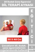 Dayanıklı Güvenli Çocuk Dil Çocuk Dudak Egzersiz İşaret Konuşma Beceri Geliştirici DİL TERAPİ AYNASI - 1
