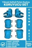 Premium Yüksek Kaliteli Bileklik Dirseklik Dizlik 6 Parça Paten Kaykay Koruyucu Set - 1
