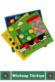 Premium Eğlenceli El Göz Koordinasyon Parça Bütün İlişkisi Kavrama Çocuk Eğitici Oyun RENGİNİ KEŞFET thumbnail 2