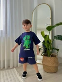 ERKEK ÇOCUK MİNECRAFTT MODELLİ BASKILI ŞORTLU PAMUK TAKIM - 5