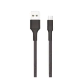 Phixi CB431M Hasır Örgü ve Güçlendirilmiş Silikon Başlıklı Micro USB Hızlı Şarj ve Data Kablosu - 1