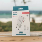 Phixi QCH202M 12V/3A Qualcomm 3.0 Micro USB Kablolu Hızlı Şarj Cihazı - 3
