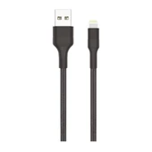 Hasır Örgü Lightning USB Hızlı Şarj ve Data Kablosu - Silikon Başlıklı, Dayanıklı ve Güçlü Tasarım - 1
