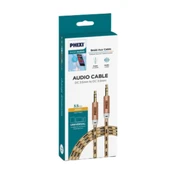 Phixi Basic A810 Hasır Örgü 3.5mm Aux Kablo - Dayanıklı ve 90 Derece Tasarımlı Bağlantı Kablosu - 8