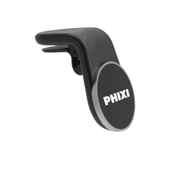 Phixi Basic CH25 'L' Kesim 6X Güçlendirilmiş Mıknatıslı Araç İçi Telefon Tutucu - Güvenli ve Sağlam Tutuş - 1