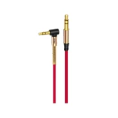 Phixi Basic A811 Ergonomik 'L' Kesim Metal Başlıklı ve Yaylı 3.5mm Aux Kablo - Dayanıklı, Şık ve Fonksiyonel Tasarım - 1