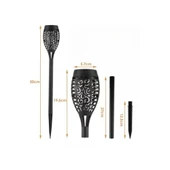 Solar Alev Efektli Bahçe Lambası thumbnail 2