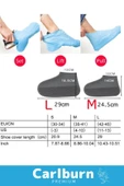 Premium Kaymaz Su Kir Geçirmez Sızdırmaz Esnek Ayakkabı Koruyucu Yağmur M Beden Silikon Kılıf - 5