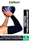 Kas Sıcaklığı Koruyan Yıkanabilir Nem Yönetim Teknolojisi Siyah Likralı M Beden Basketbol Kolluğu - 1