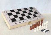 Ahşap Kutulu Satranç Tavla Seti Alk4022 - 1
