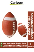 Premium Profesyonel Genç Yetişkin Maç Antreman Rugby Kauçuk Amerikan Futbol Topu - 1