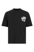 Erkek Baskılı Oversize T-shirt - Siyah - 3