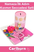 Namaza İlk Adım Kızımın Oğlumun Seccadesi Oyuncak Medine Görselli Fotoğraf Makinesi Tesbih Seti - 1