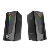 LENOVO LECOO DS104 KABLOLU USB + 3.5MM JACK 6W 80DB RGB IŞIKLI 1+1 GAMING SPEAKER HOPARLÖR - 1