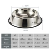 Paslanmaz Çelik Metal Mama Kabı 22 cm. - 3