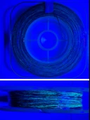 Eagenset Hazır Çapari Kombini Boru Sim Ultraviyole Uv Neon Koyu Yeşil - Kırmızı Makara - 2