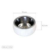 Mikopet Organik Seramik Mama Kabı Beyaz - 2