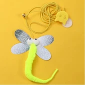 Kelebek Model Elastik Kendinden Yapışkanlı Kedi Oyun Oltası thumbnail 2